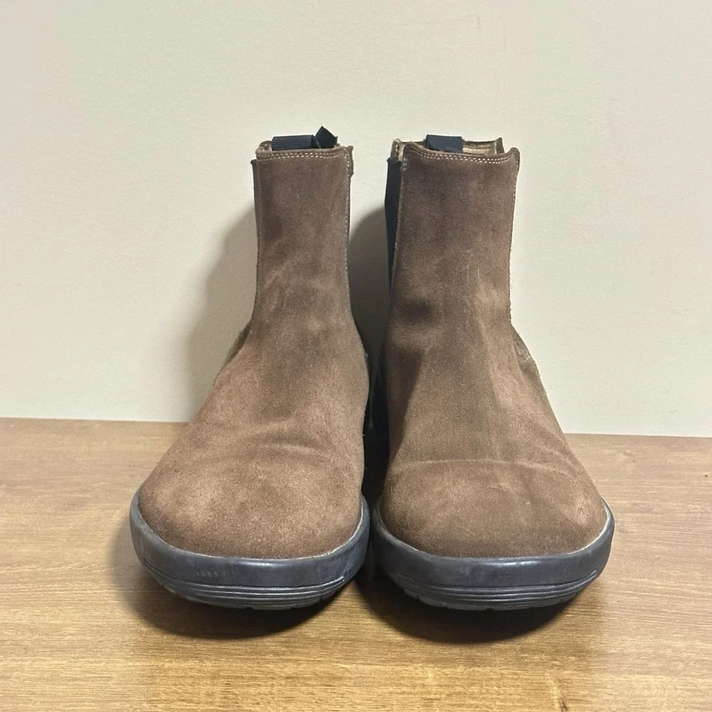 Polo Ralph Lauren Chelsea Boots Men's 13 Brown Pull On Calf Suede Ankle Italy